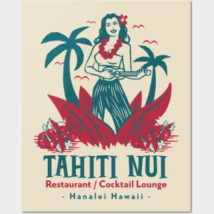 Tahiti Nui Restaurant and Cocktail Lounge in Hanalei Hawaii Posters and Art